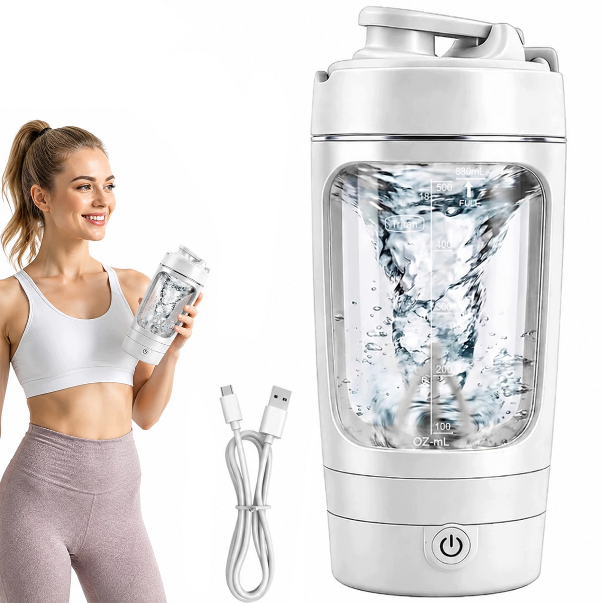 Szczelny Shaker Do Odżywek Szejker Na Trening Do Szkoły 630 ml