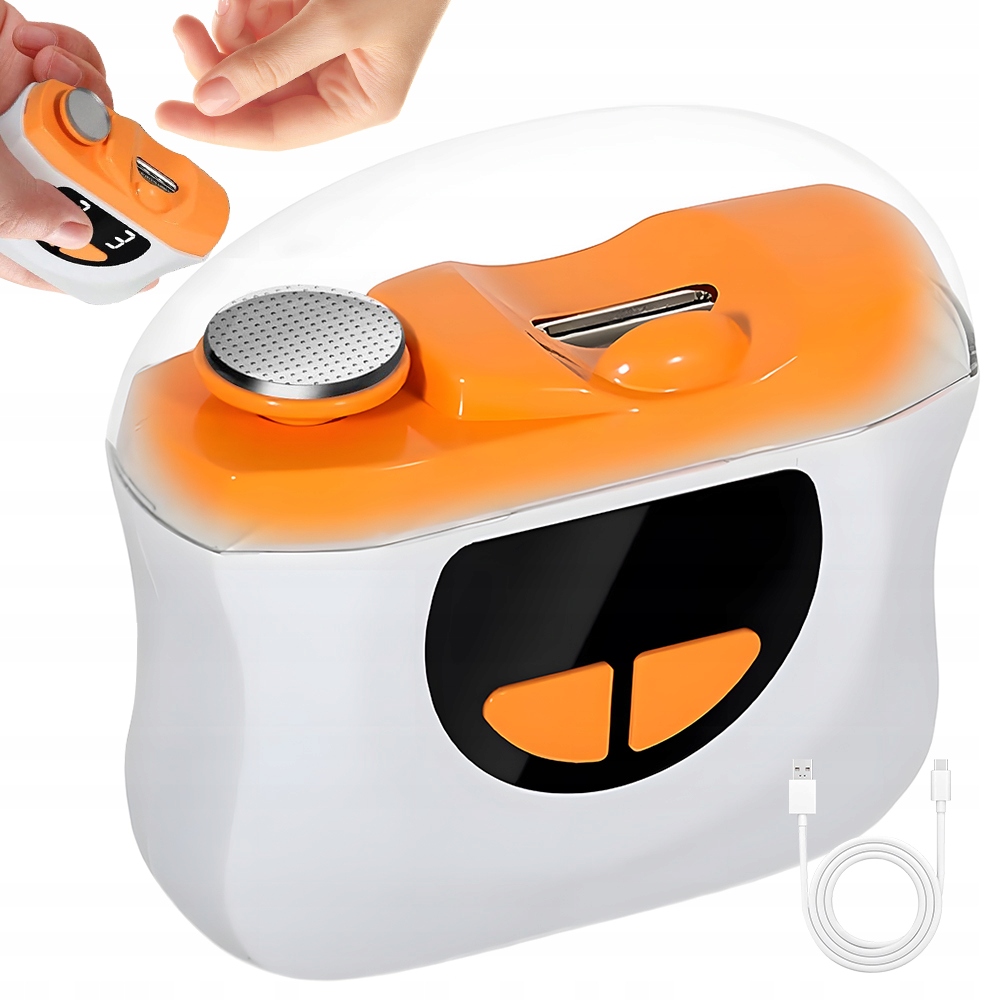 Profesionální Elektrický, Automatický Led Zastřihovač Nehtů 2V1