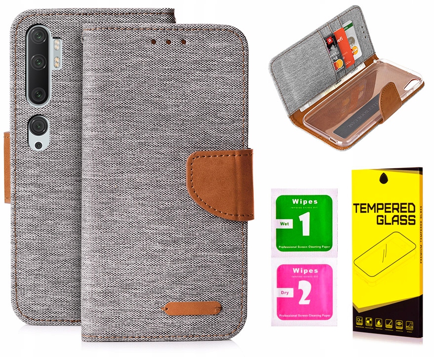 

Etui Portfel Canvas do Xiaomi Mi Note 10 CC9 Pro