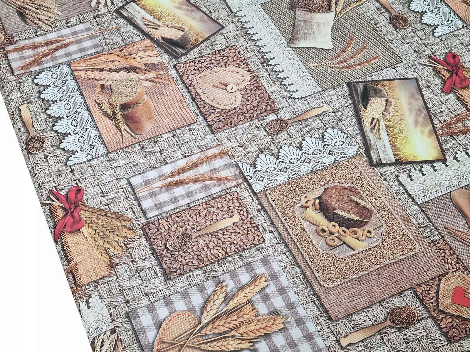 OBRUS CERATA NA TKANINIE NA WYMIAR METRY PIECZYWO Marka inna