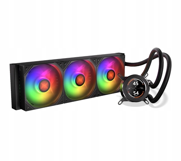 Chłodzenie wodne do procesora Krux HydroGlance 360 Argb LCD 3x 120mm 4-pin
