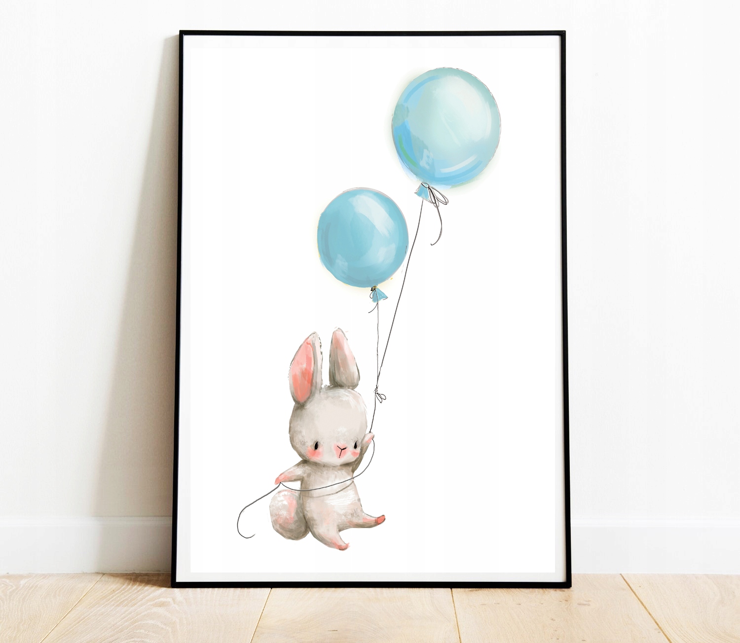 ZESTAW 3 OBRAZKI PLAKATY A4 KRÓLIK BALON NIEBIESKI Płeć chłopcy
