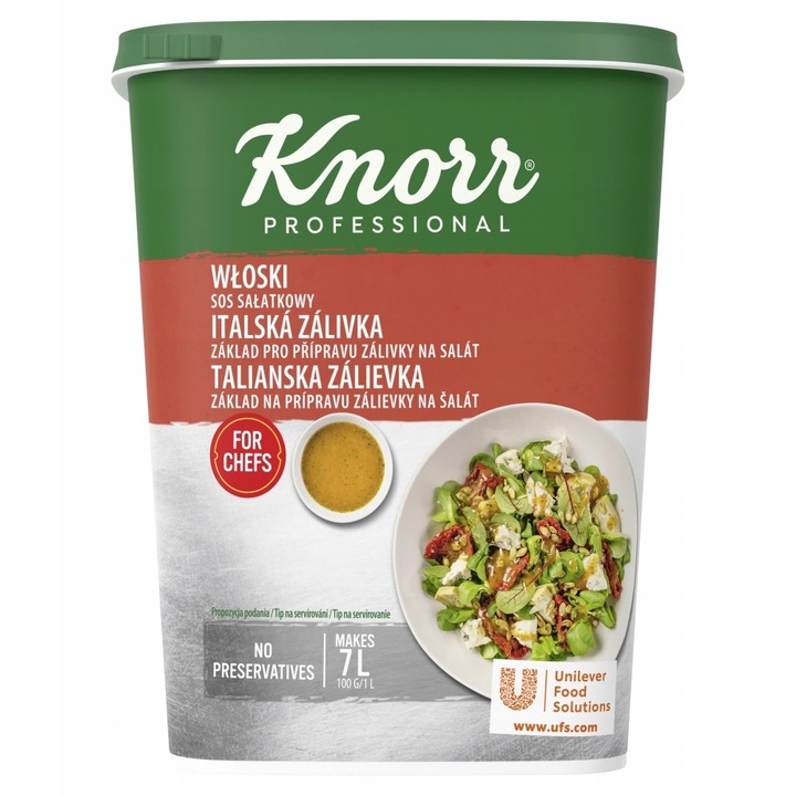 Italská omáčka salátová 700g Knorr