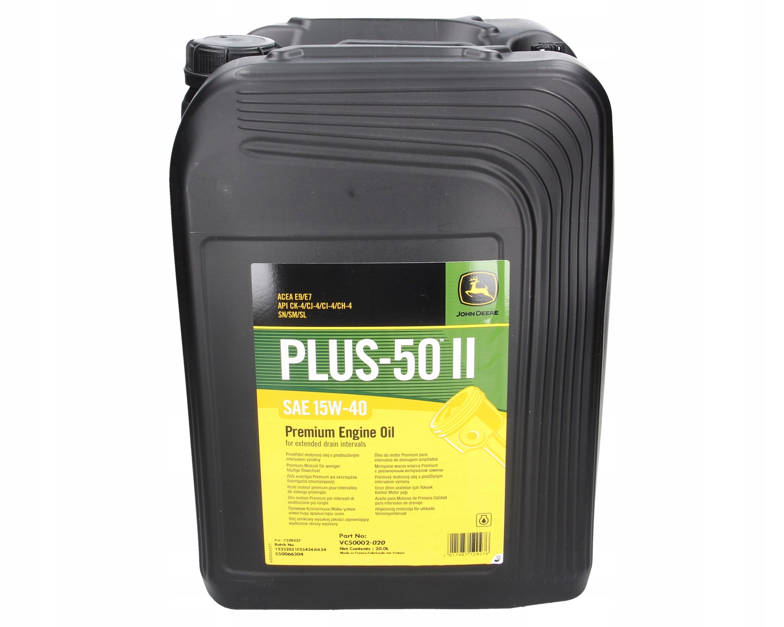 Motorový olej Jd Plus-50 II 15W-40 20l VC50002