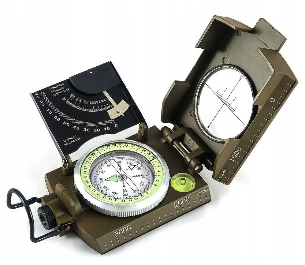 Kompas magnetyczny metalowy z klinometrem EK-4076
