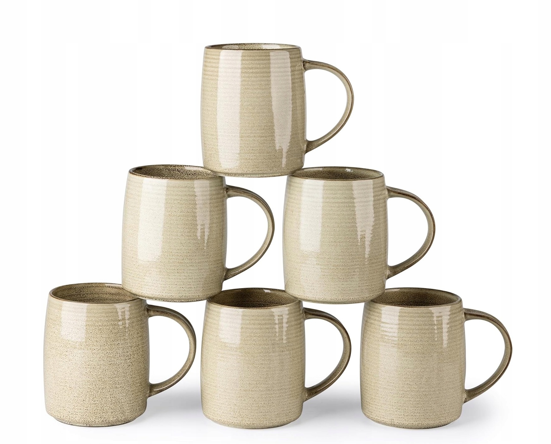 Šálky Na Kávu 500 ml sada 6 kusov keramický hrnček veľký