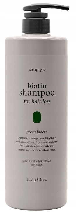 SimplyO Biotin shampoo szampon przeciw wypadaniu włosów z biotyną 500 ml