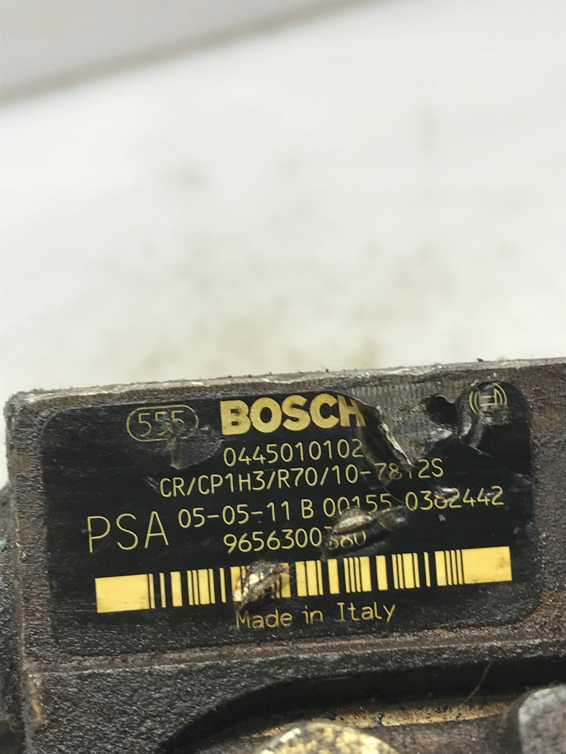 Pompa WYSOKIEGO pressione 0445010102 9656300380