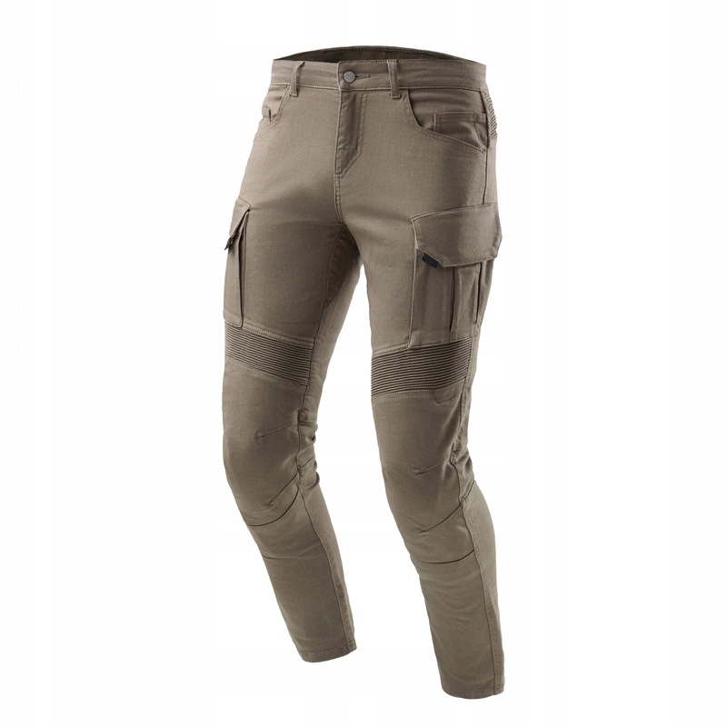 Motocyklové džínsy Ozone Faster Tapered Fit Olive zelené Darčeky
