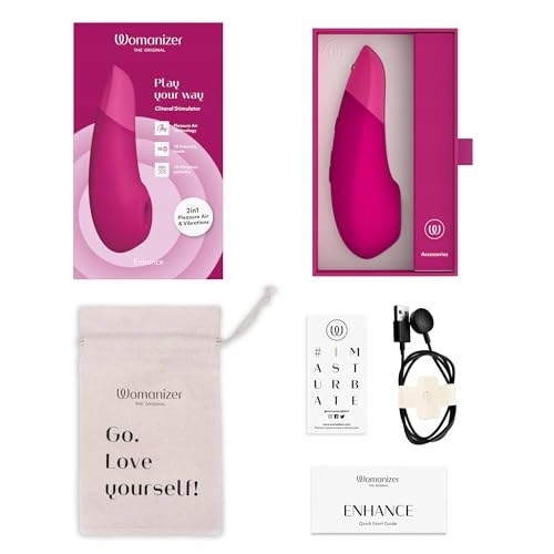 WOMANIZER Wibrator Klitorisowy 2w1 Dla Kobiet Wodoodporny — miniatura 7