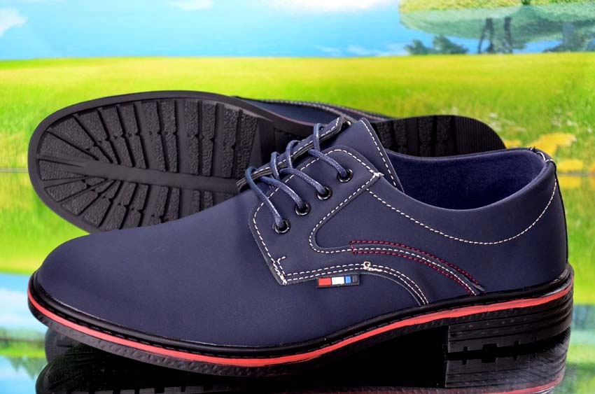 BUTY WIZYTOWE PANTOFLE MODNE SPORTOWE DO JEANS LEGANCKIE PÓŁBUTY NA CODZIEŃ Rozmiar 42