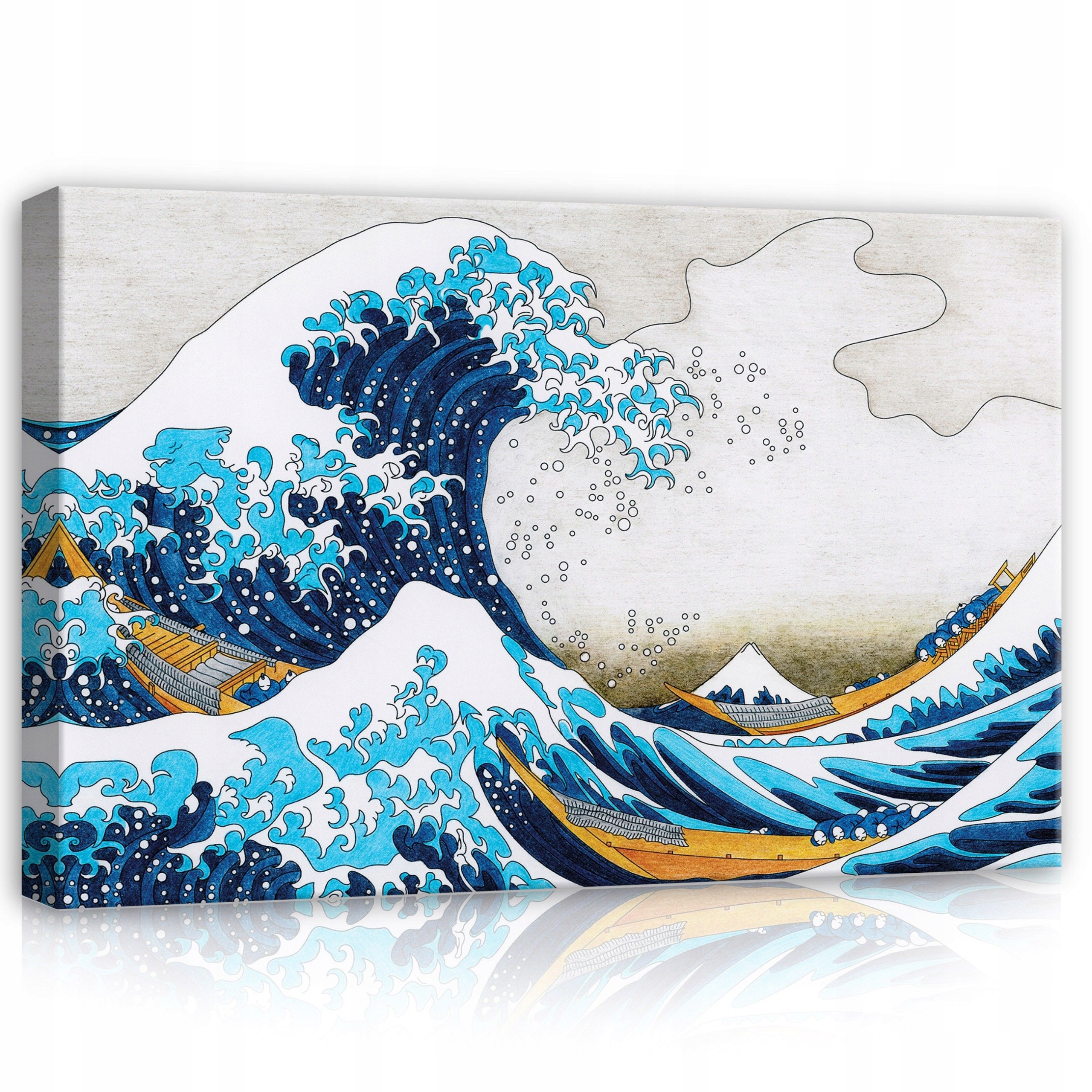 Obraz 120x80 Velká vlna Kanagawa Hokusai Japonsko moře bouře hora Fuji