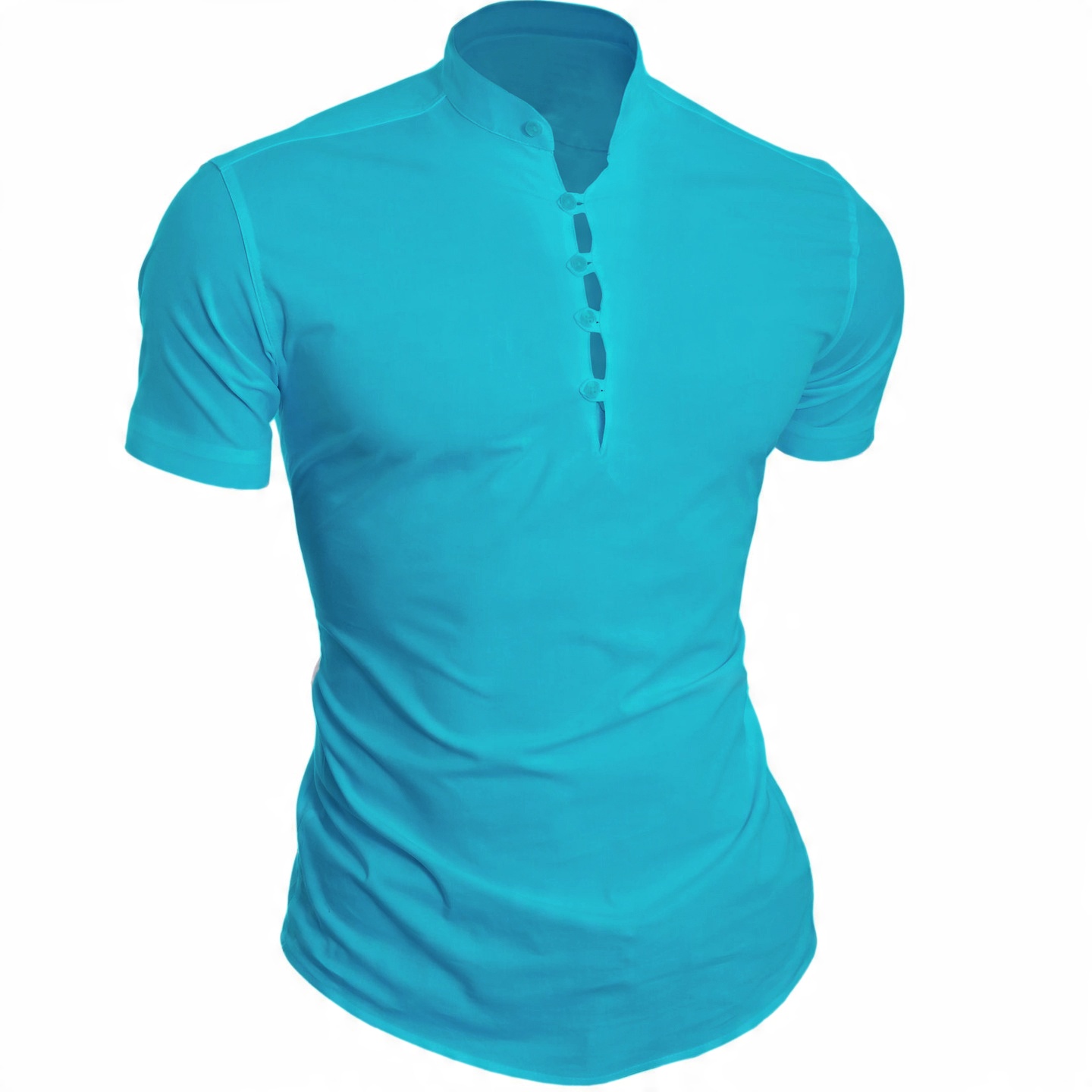 

Koszula Męska Casual Stójka Comfort Slim