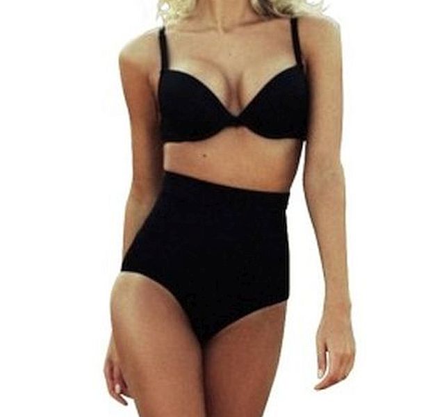 

Kostium Kąpielowy Strój Bikini Wysoki Stan M S101