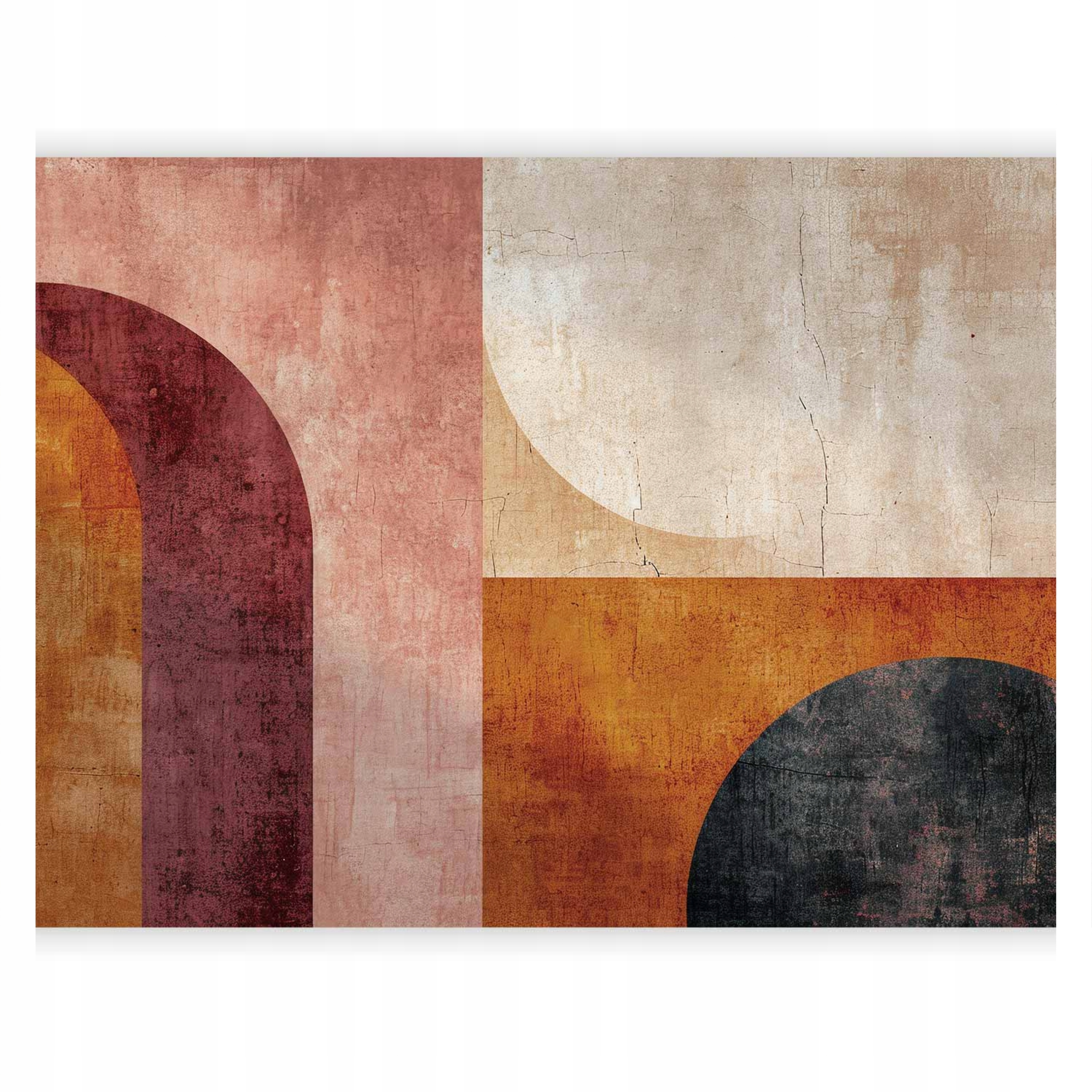 Voděodolná Fototapeta Geometrická Terracota Art Deco Do Koupelny 350x256