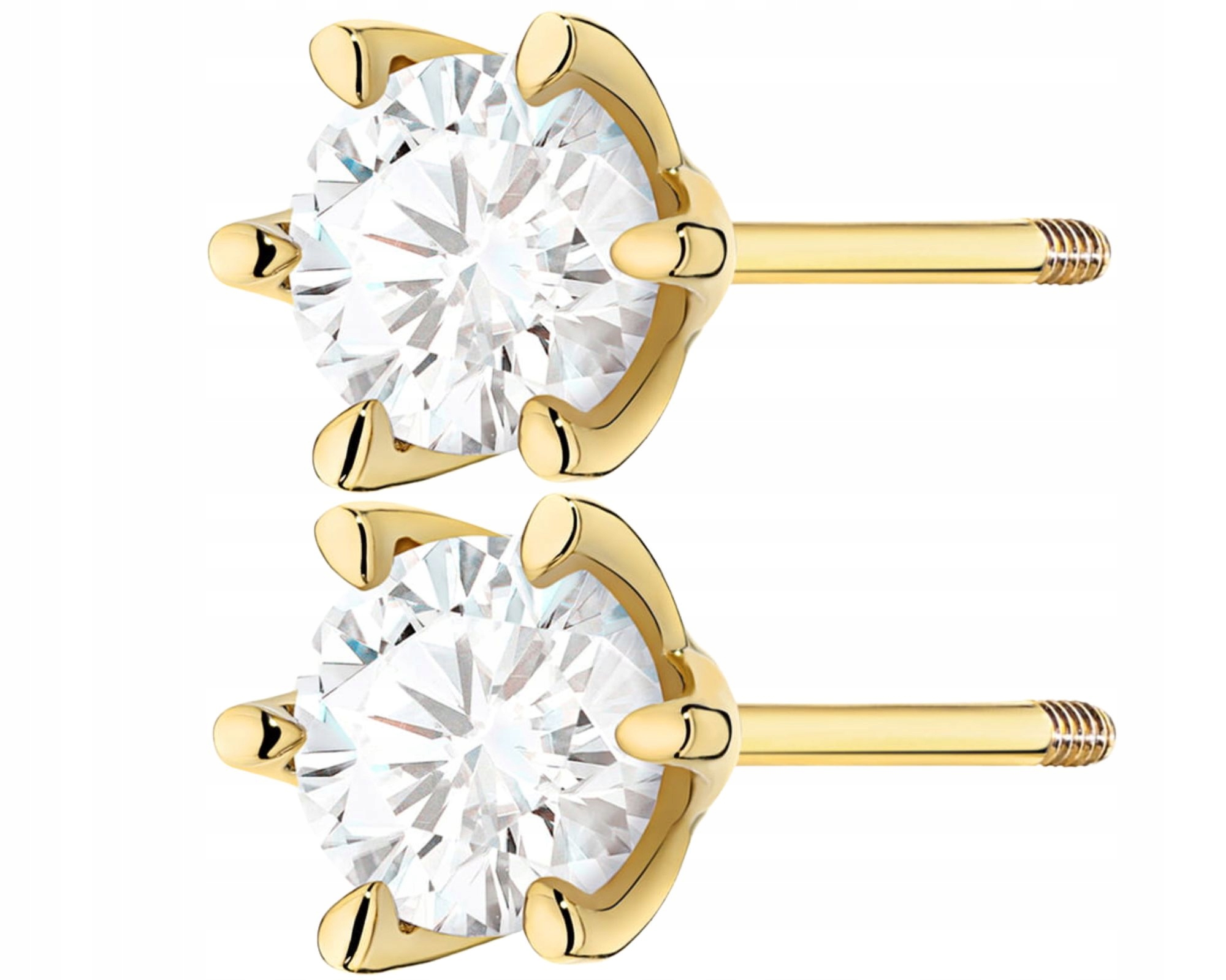 Zlaté Náušnice S Velkými Brilianty 2,00CT Zlato 585 Dárek Puskový Závěr