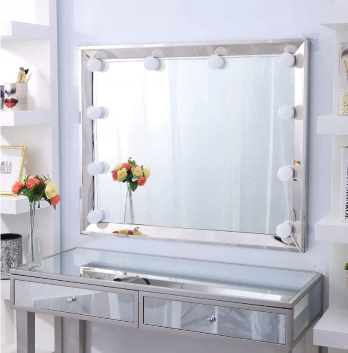 LAMPKI NA LUSTRO LED DO TOALETKI MAKIJAŻ ŚWIETLNE LAMPKI ŚWIETLNE LED Zasilanie sieciowe