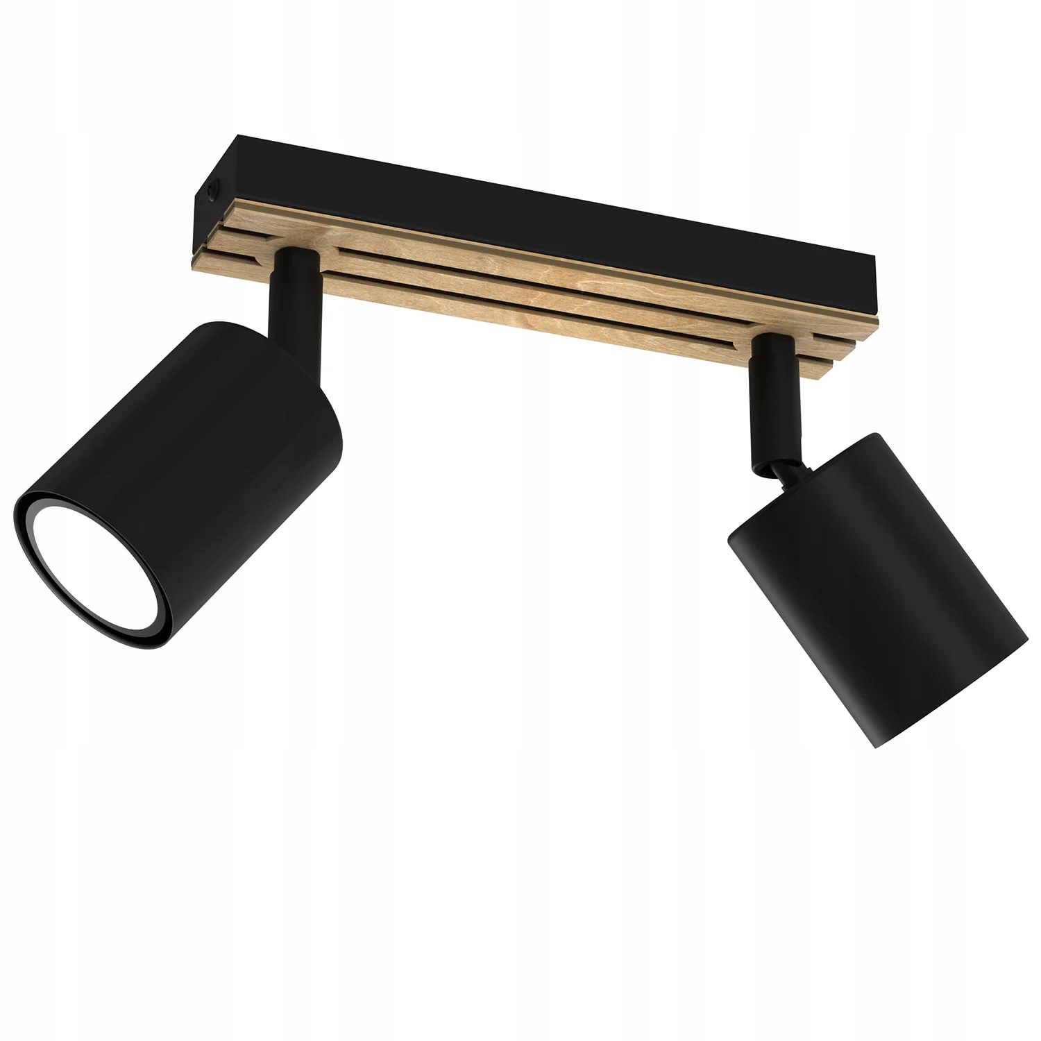 Luminex Terra Lišta 2 Reflektory 2xGU10 Černá/Dřevo 8W Nastavitelná