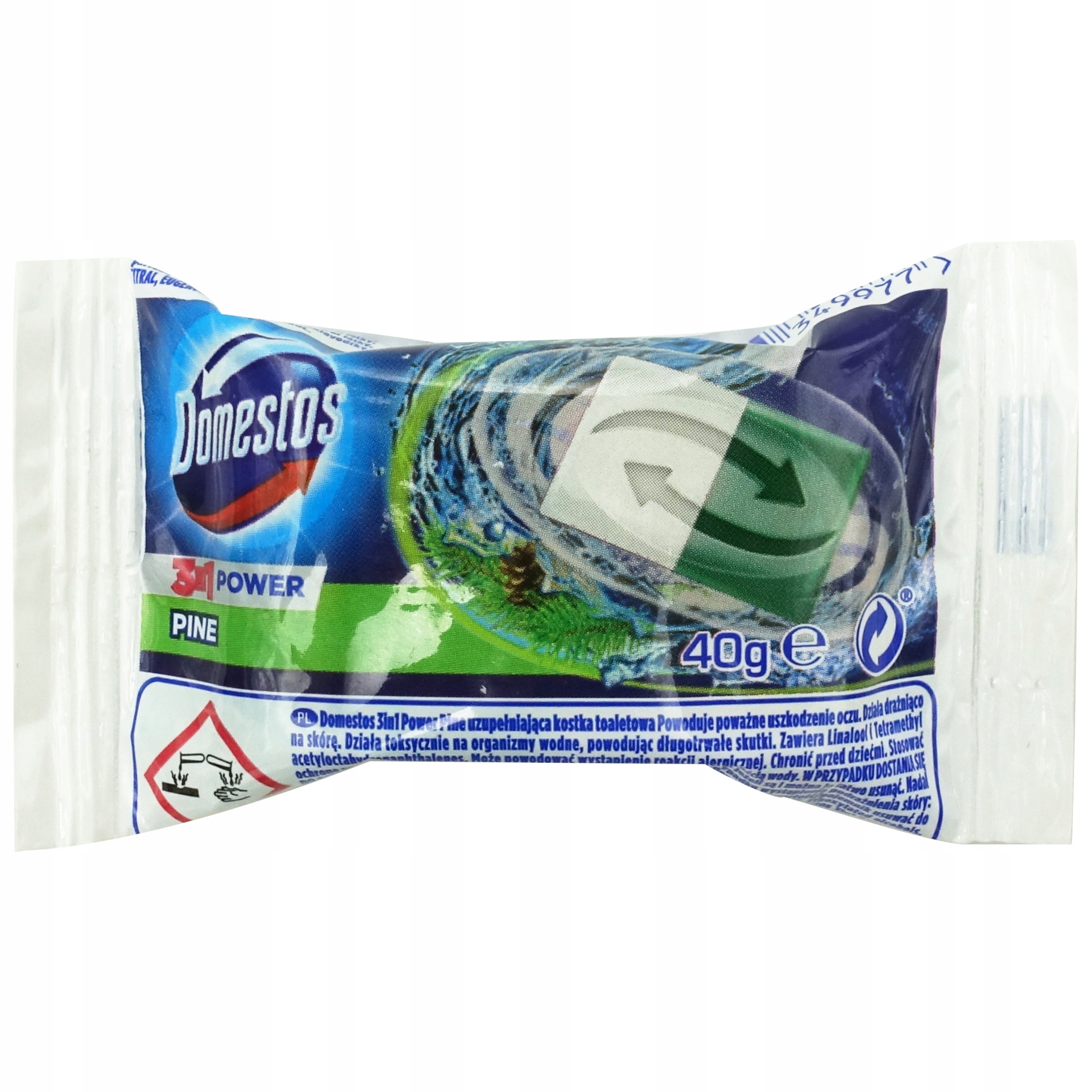 

Kostka do toalety Domestos 3in1 40g Sosna