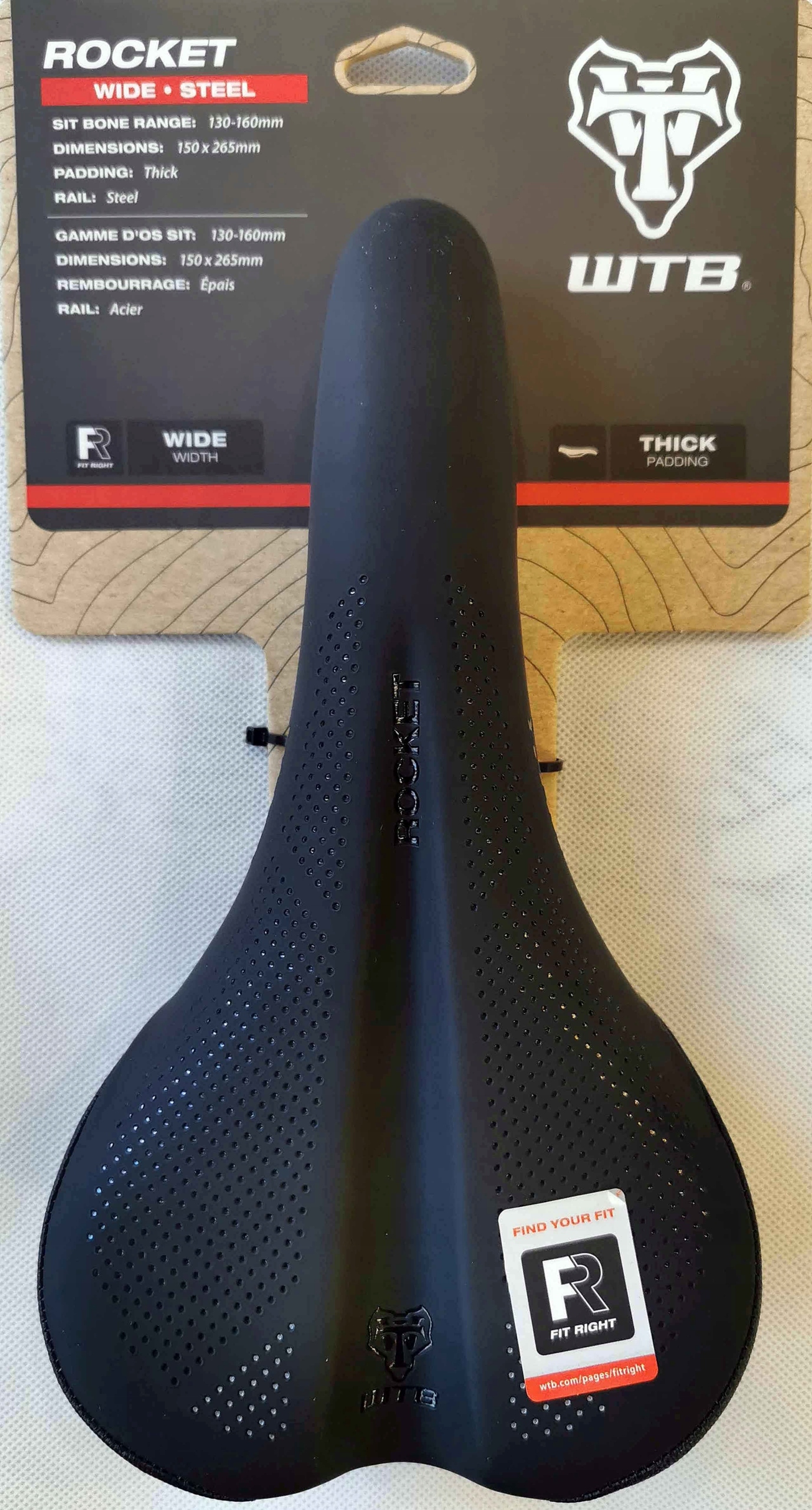 Wtb Rocket Stell Wide Siodełko 150/265mm