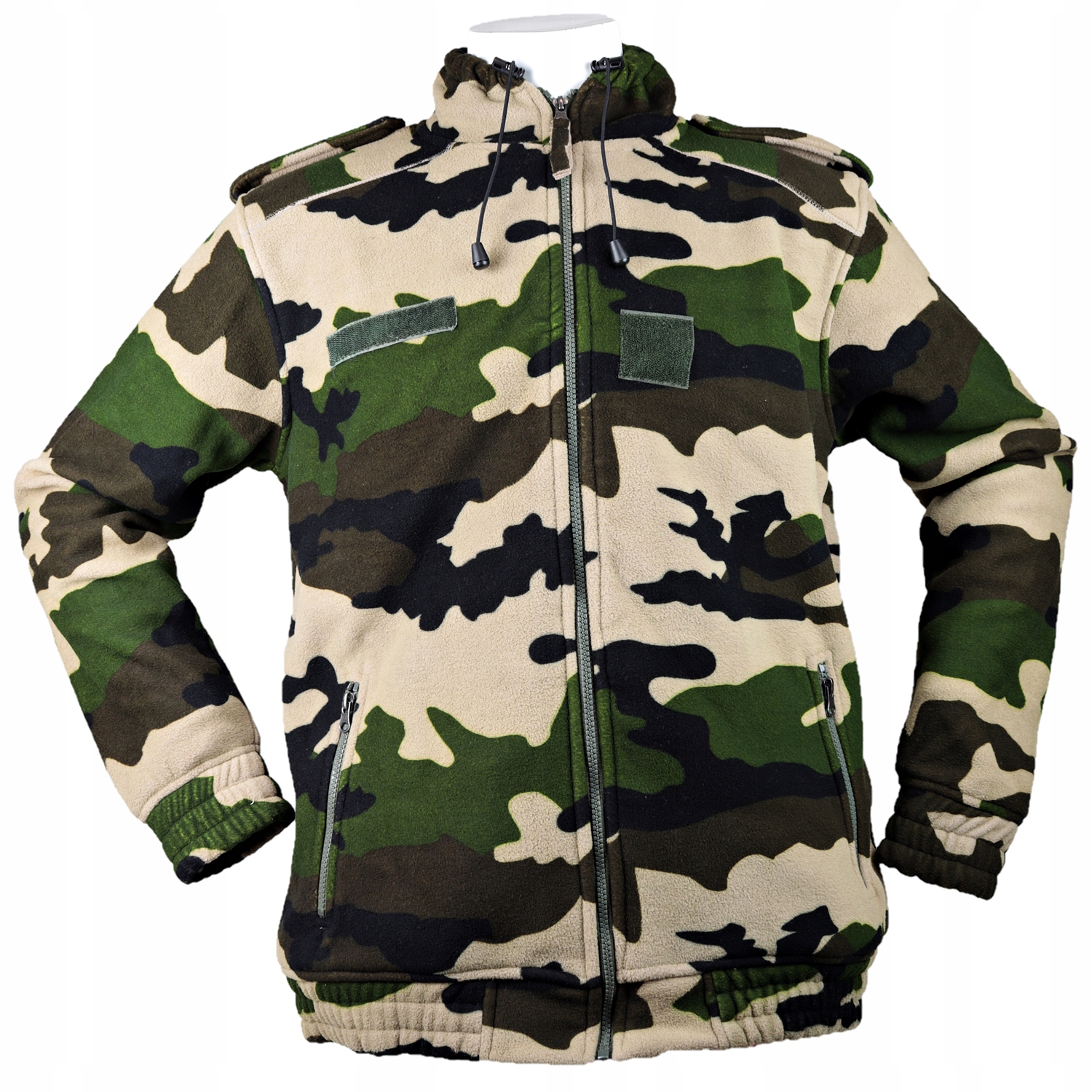 Nový teplý Fleecová Mikina vojenský rybářský maskáčový M