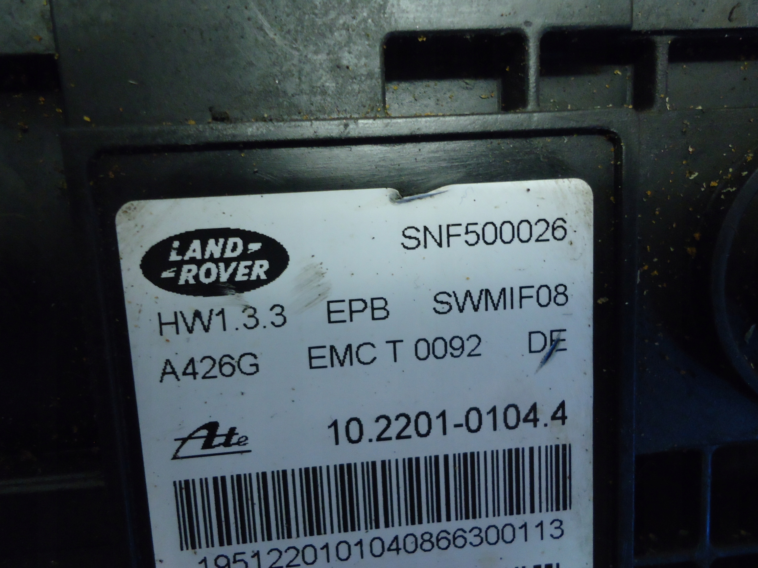 LAND ROVER DISCOVERY III brake electric electrical SNF500026