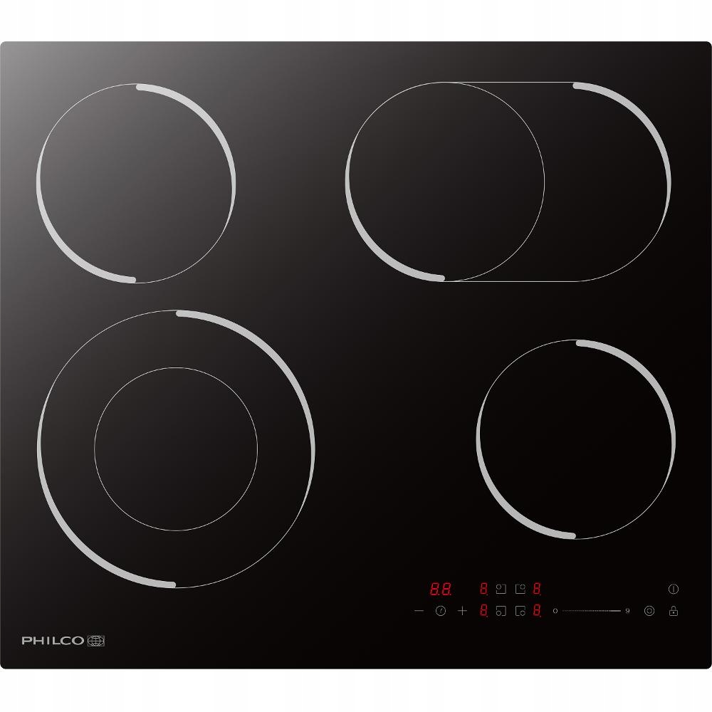 Płyta Ceramiczna Elektryczna do Zabudowy Philco Phs 6042 DC Pole Brytfanna