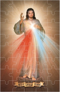 Puzzle - Jezus Miłosierny, Miłosierdzie Jezu UFAM Tobie 40 elementów