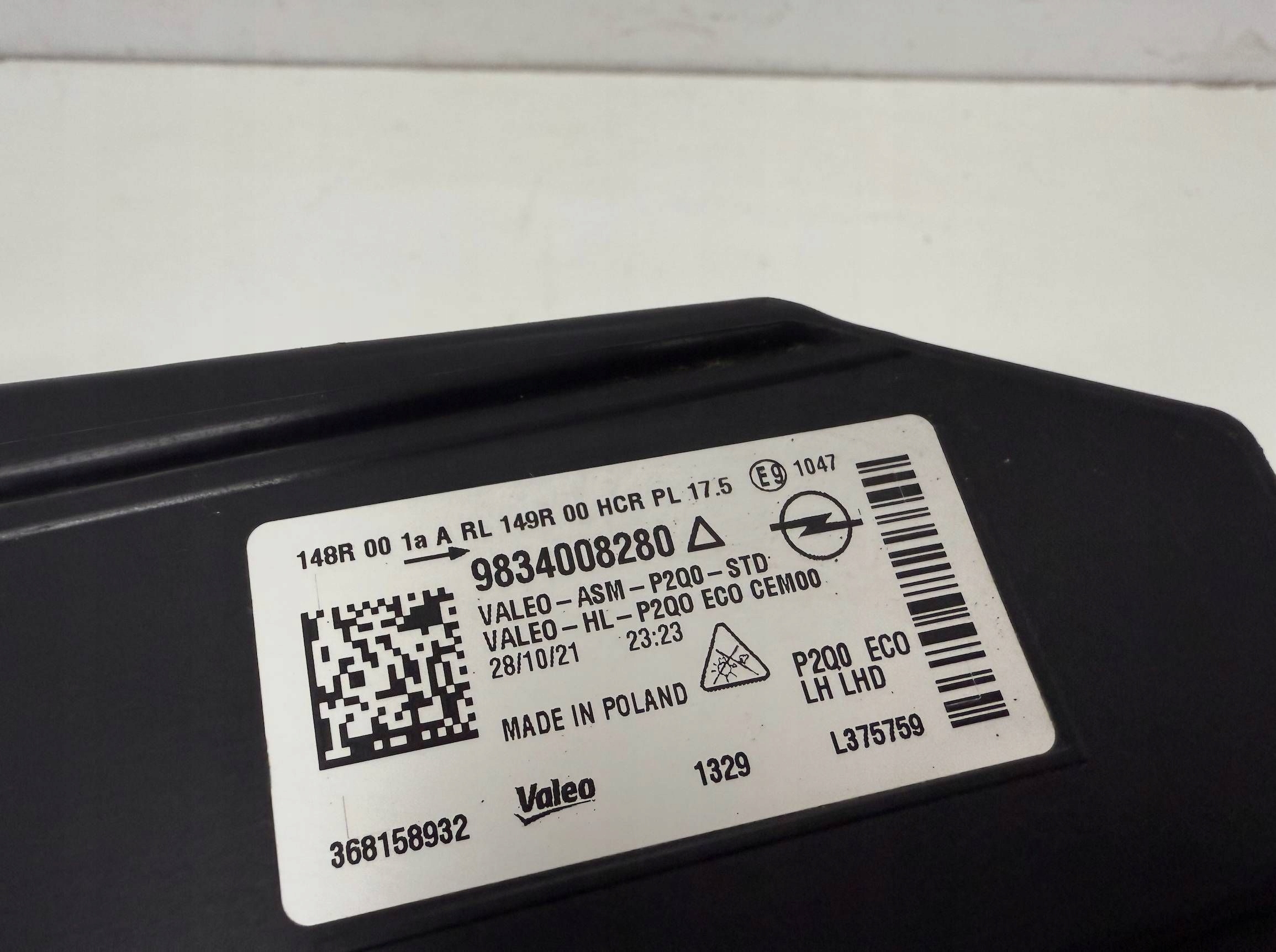OPEL MOKKA II 2 MOKA light left front 9834008280