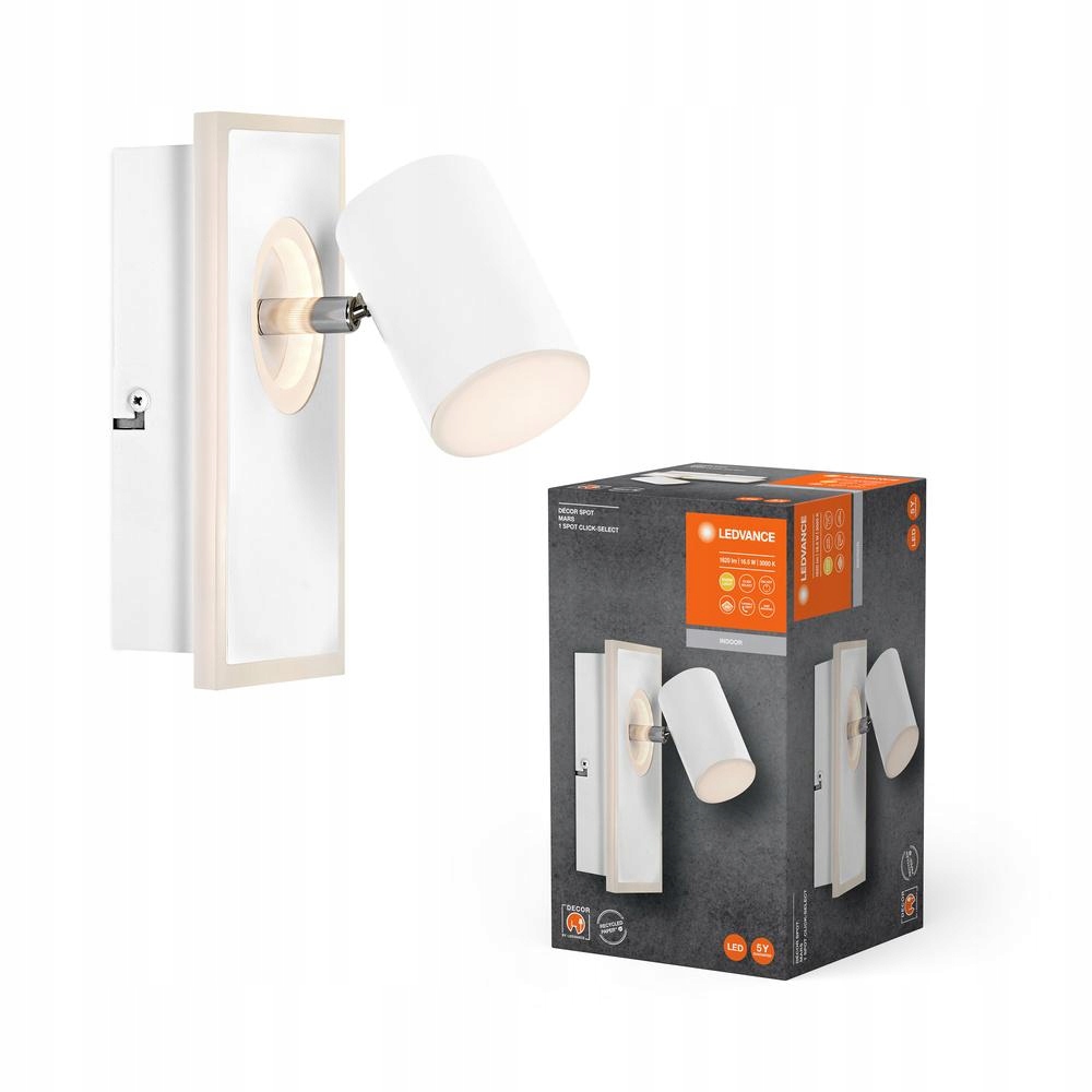 Lampa Led Nástenná lampa 16.5W 875lm Cct Biely Spot Mars Ledvance