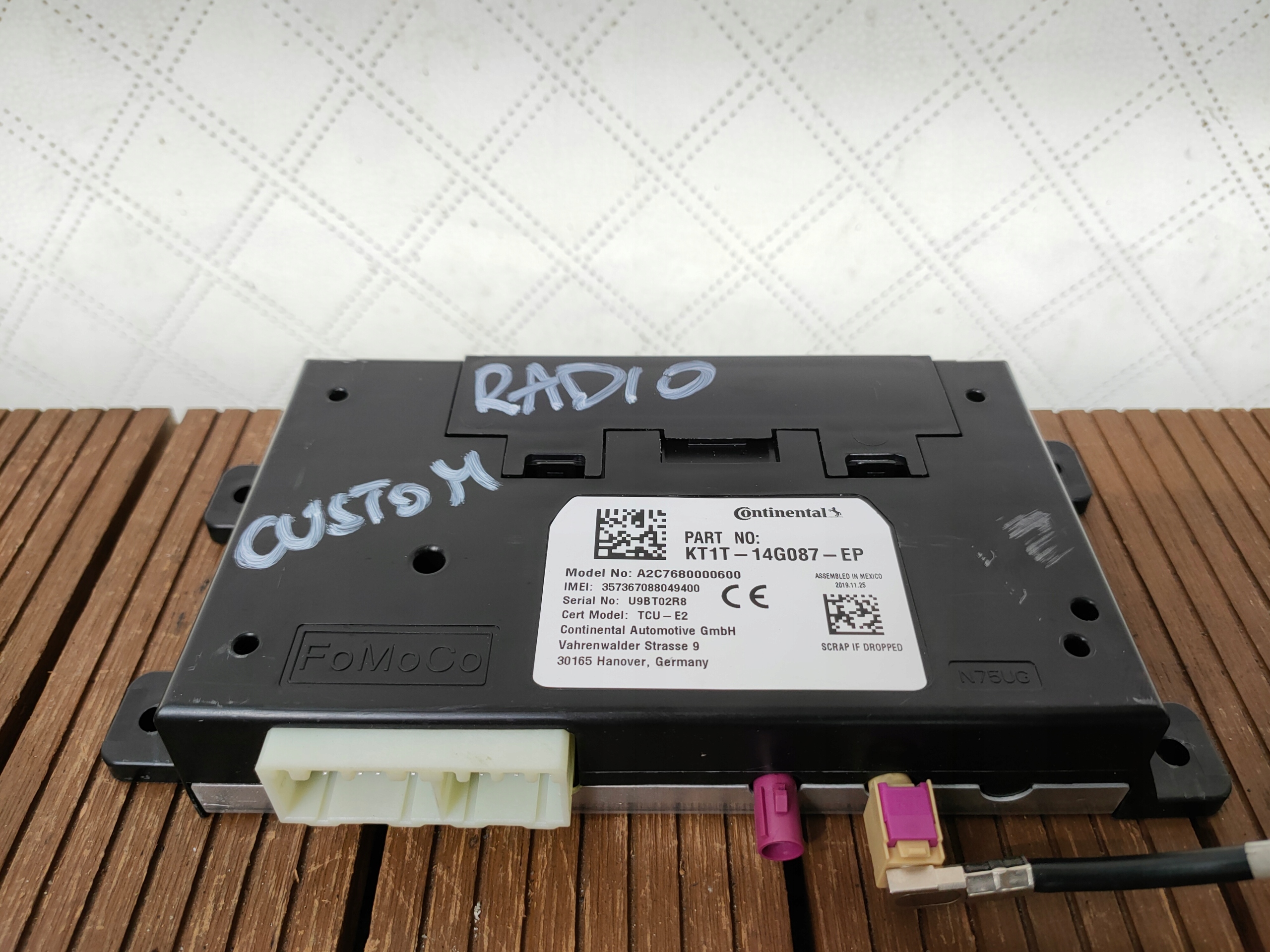 TRANSIT CUSTOM 19-24 module control unit BLUETOOTH KT1T-14G087-EP OE