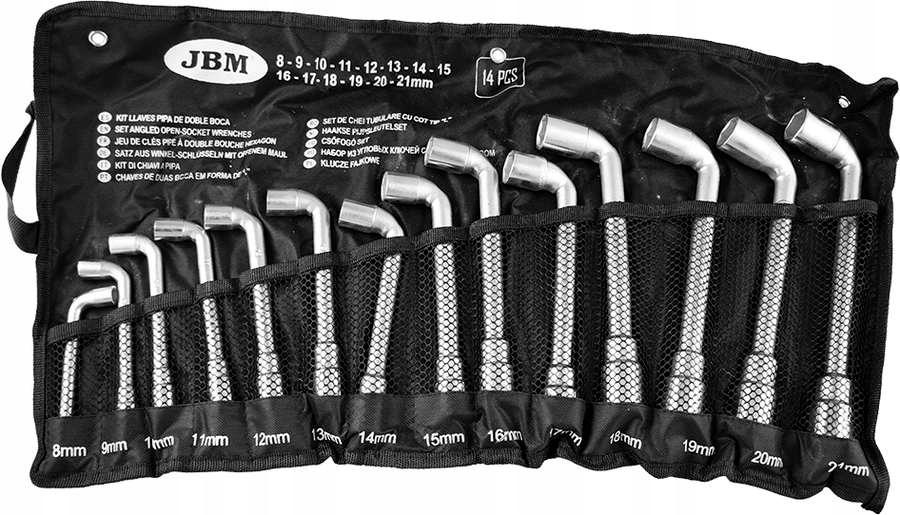 ZESTAW KLUCZE FAJKOWE PRZELOTOWE 8 21MM