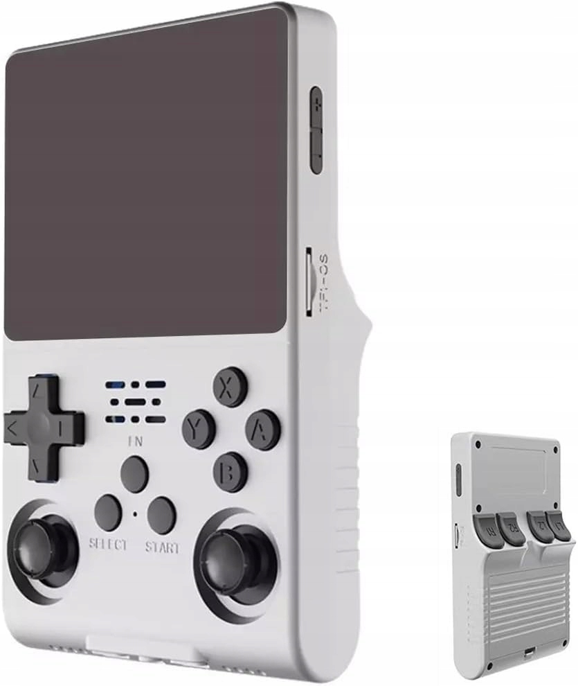 Konsola Retro R40s Biała Przenośna 3.5" Ekran 256GB Usb Ładowanie