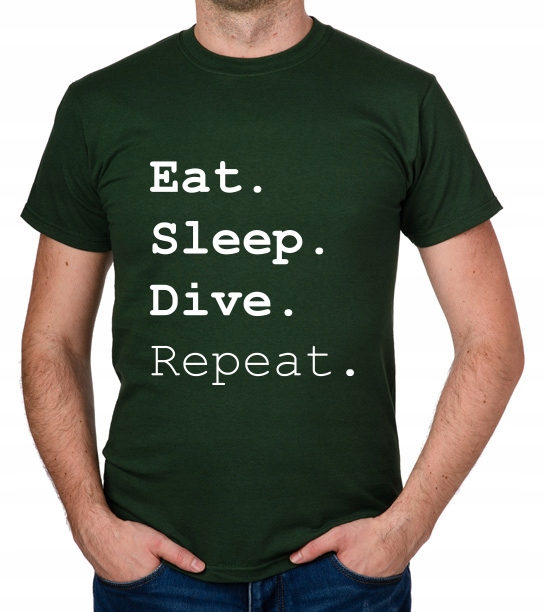 

koszulka Eat Sleep Dive Repeat prezent