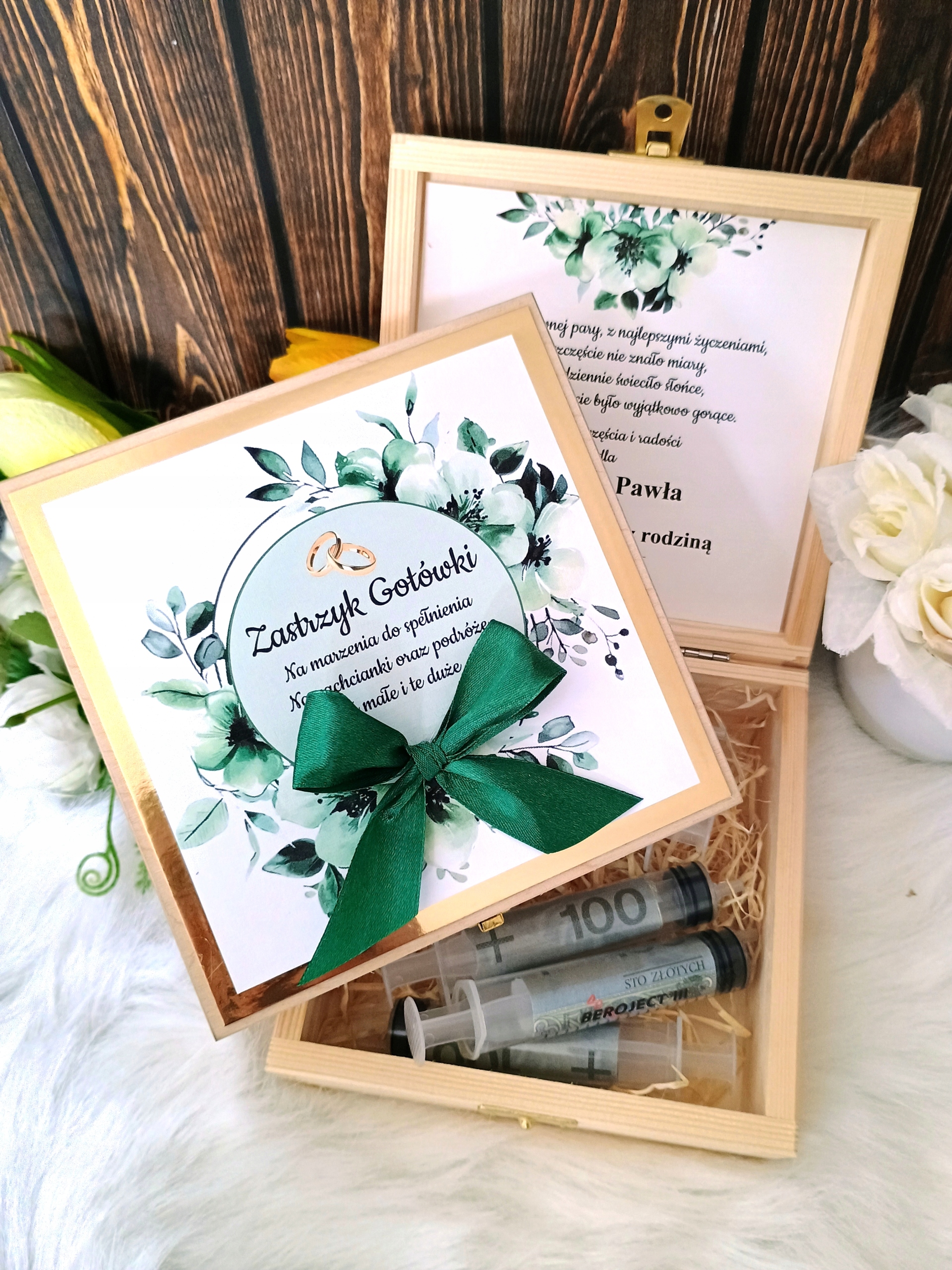 Zastrzyk gotówki na ślub * PREZENT * wesele 5 strzykawek Marka bez marki