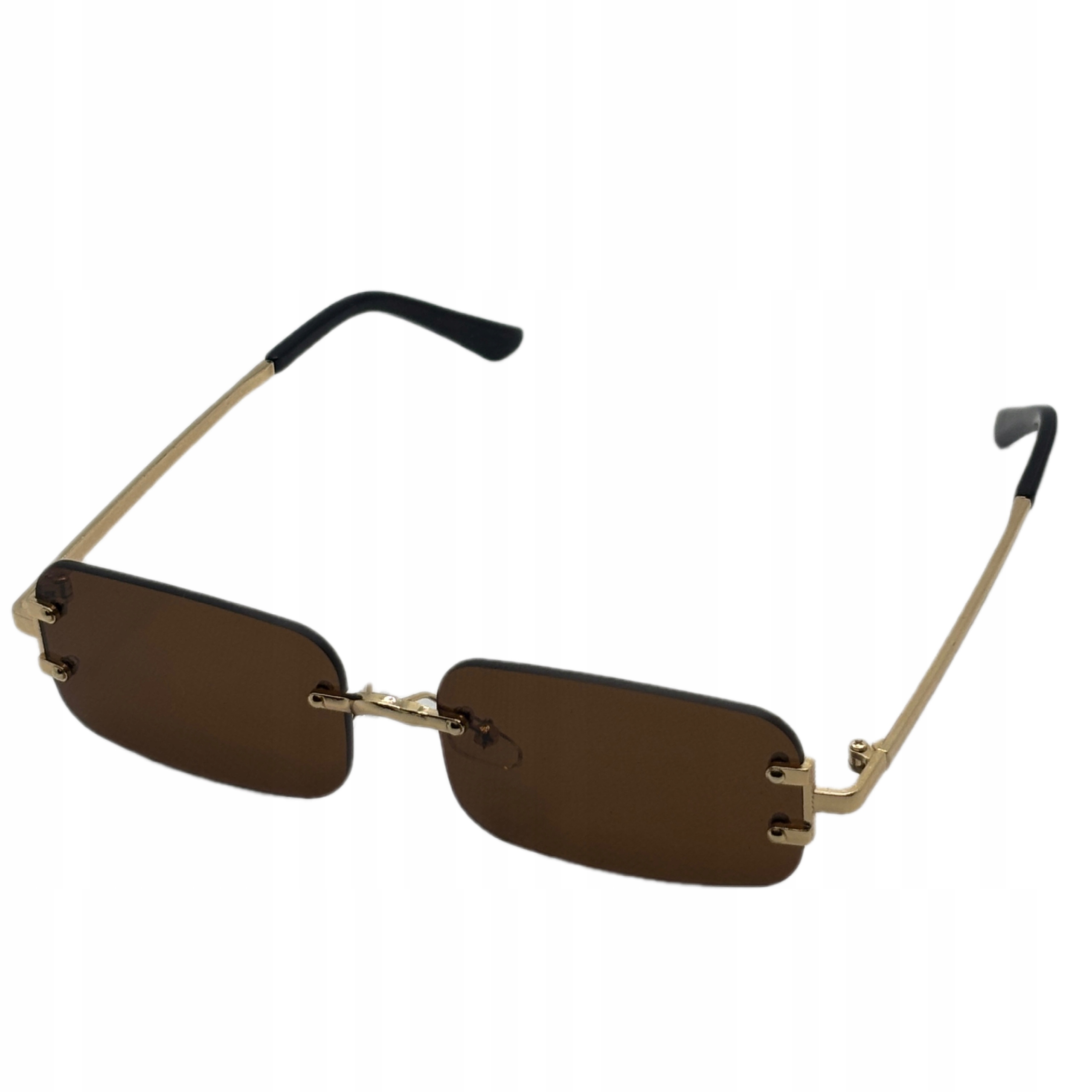 Sluneční brýle Titan Hnědé UV400 polarizační unisex rimless