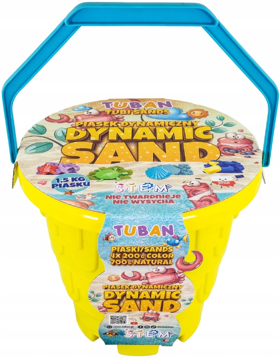 

Piasek Kinetyczny Dynamiczny 1,5kg Z Wiaderkiem 3+