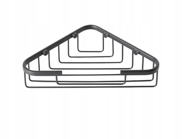 Stella Classic košík na mýdlo rohový 16.020-B černý matný