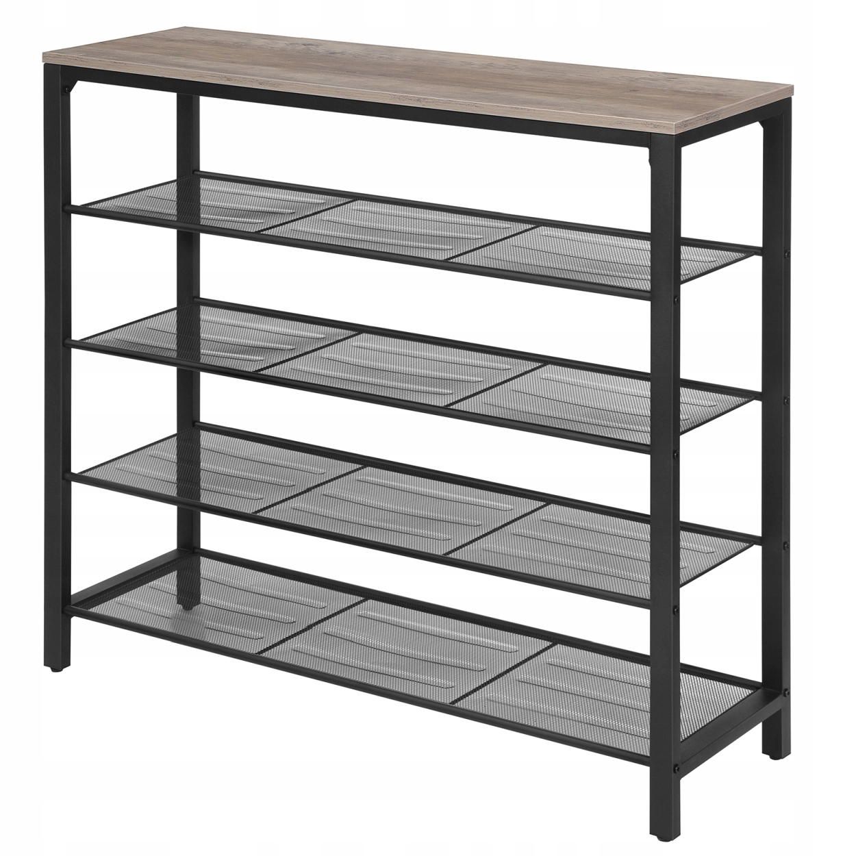 Industriálny regál na topánky s policami 100 cm