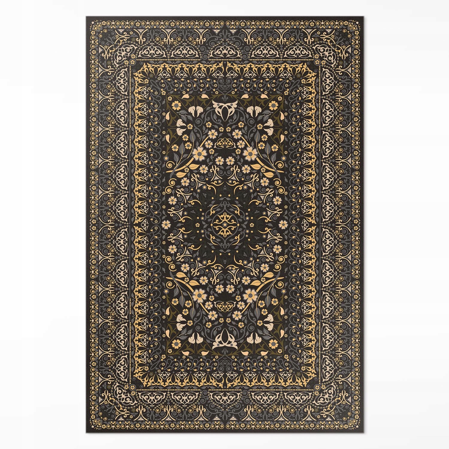 Pvc koberec do kuchyne Rozmer: 80 x 120 cm Rastlinné dekorácie ornamentálny vzor