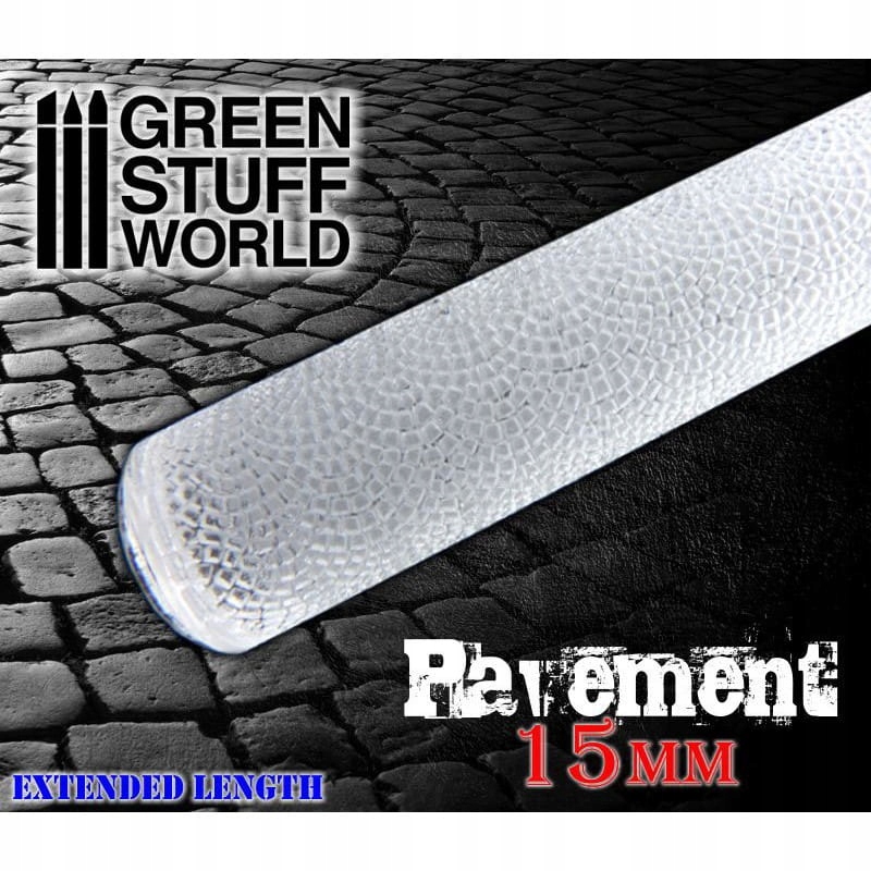 GSW 1627 ROLLING PIN - Pavement 15mm (wałek do odcisku mas)