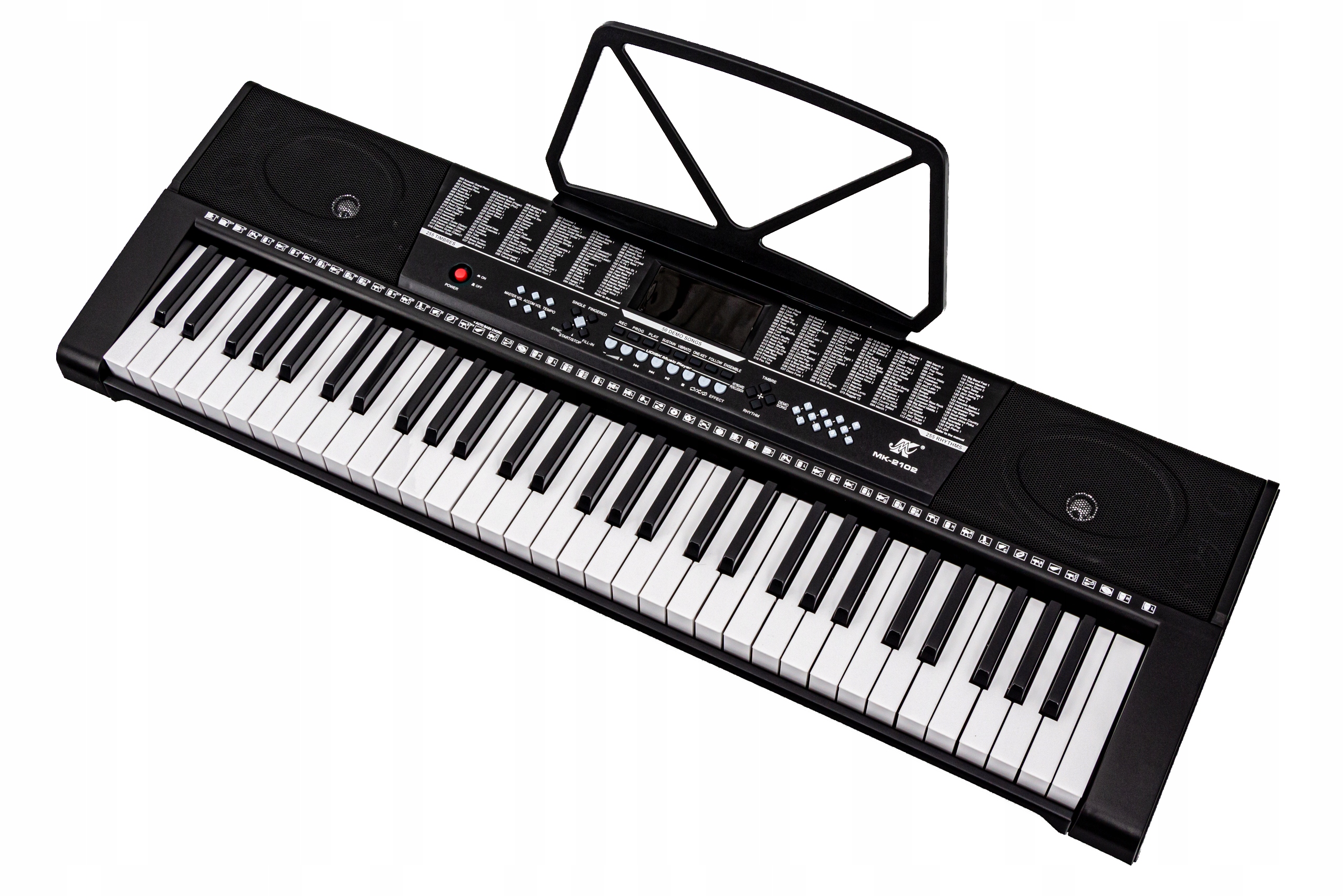 DUŻY Keyboard Organy Pianino MK-2102 MP3 USB 61 klawiszy ZESTAW Liczba klawiszy 61