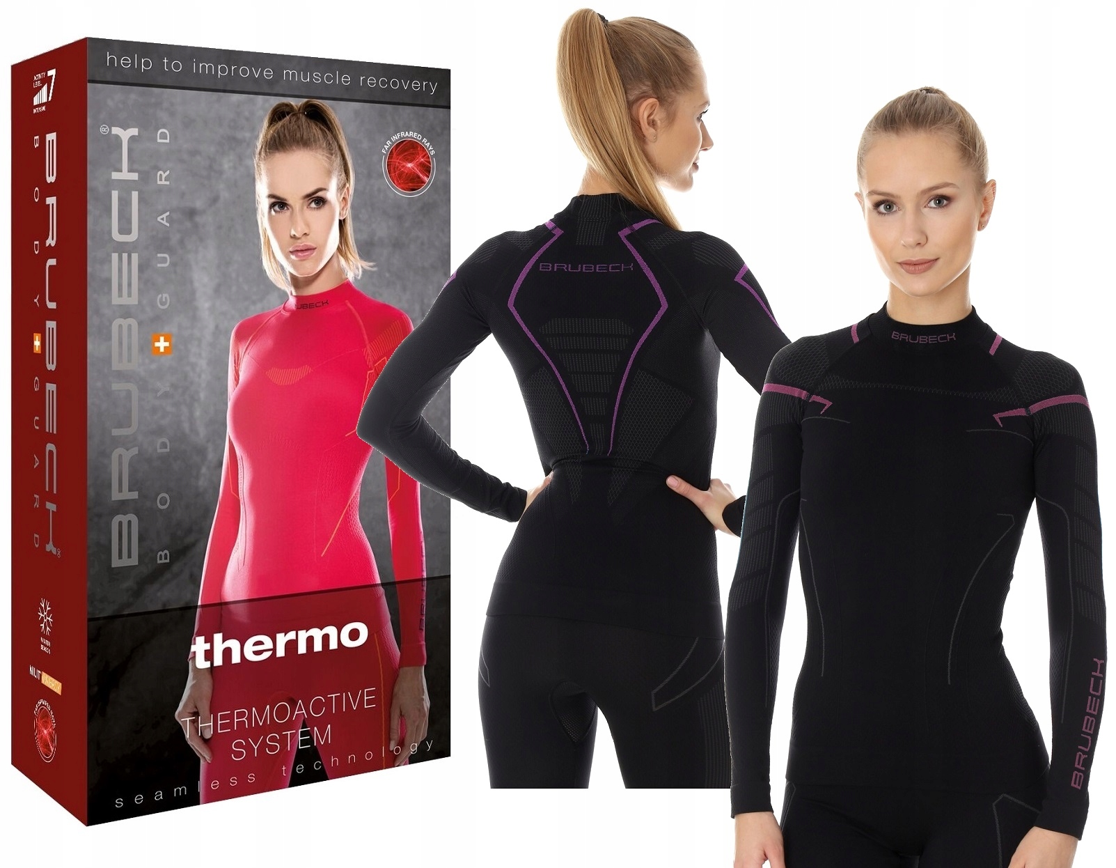 Brubeck Thermo Dopasowana Odzież Termoaktywna Ciepła Koszulka -M