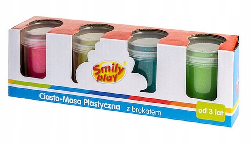 

Smily Play Ciasto Masa plastyczna z brokatem 4 kol