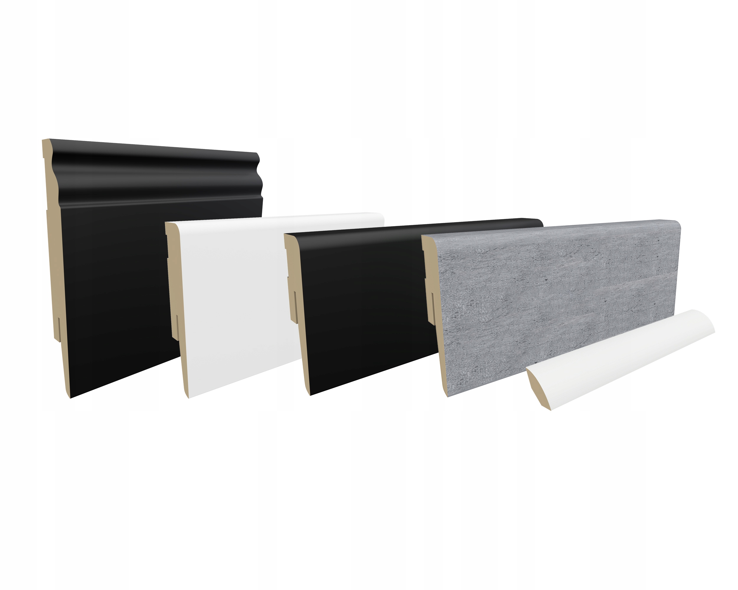 

Próbki listew przypodłogowych