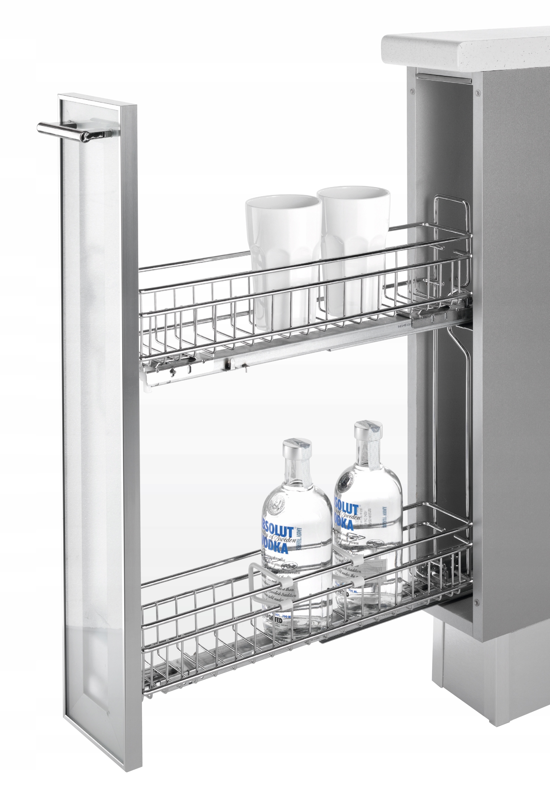 KOSZ CARGO 15 cm BLUM CHROM INOXA ITALY MONTAŻ PRAWA STRONA Producent Inoxa