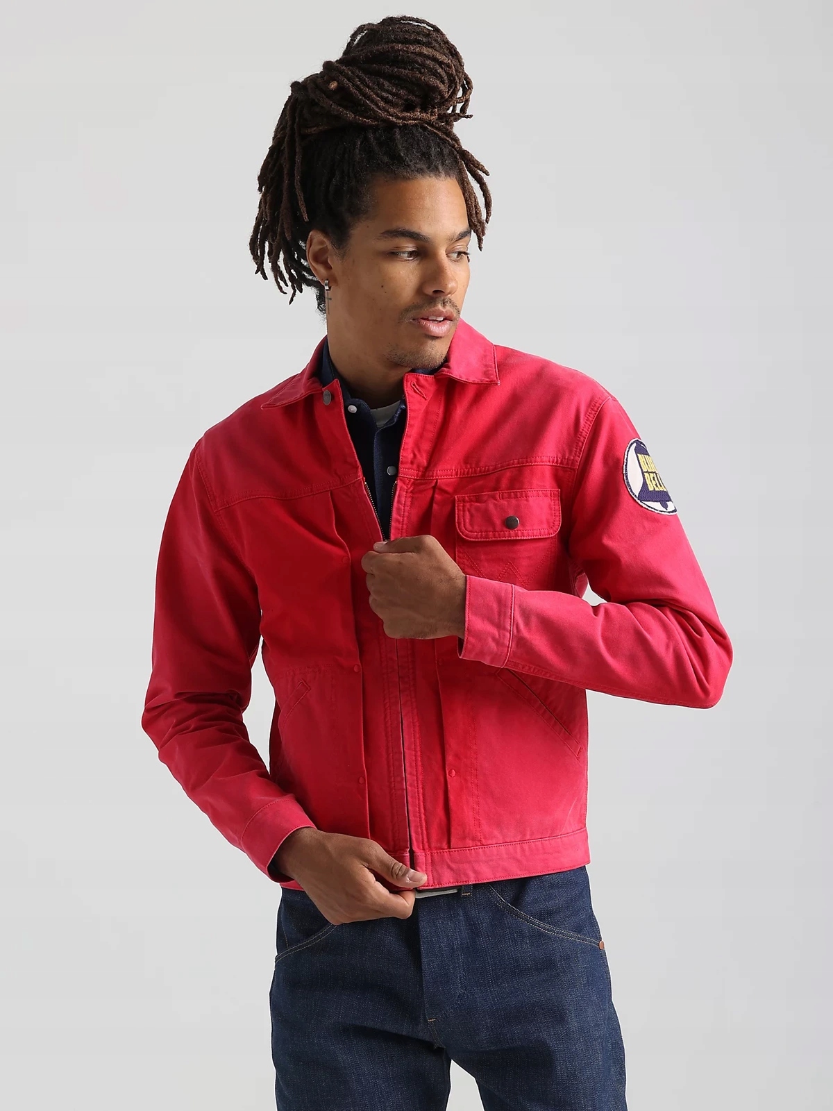Pánská bunda Wrangler 11MJZ Jalapeno Red W446BCR31 S