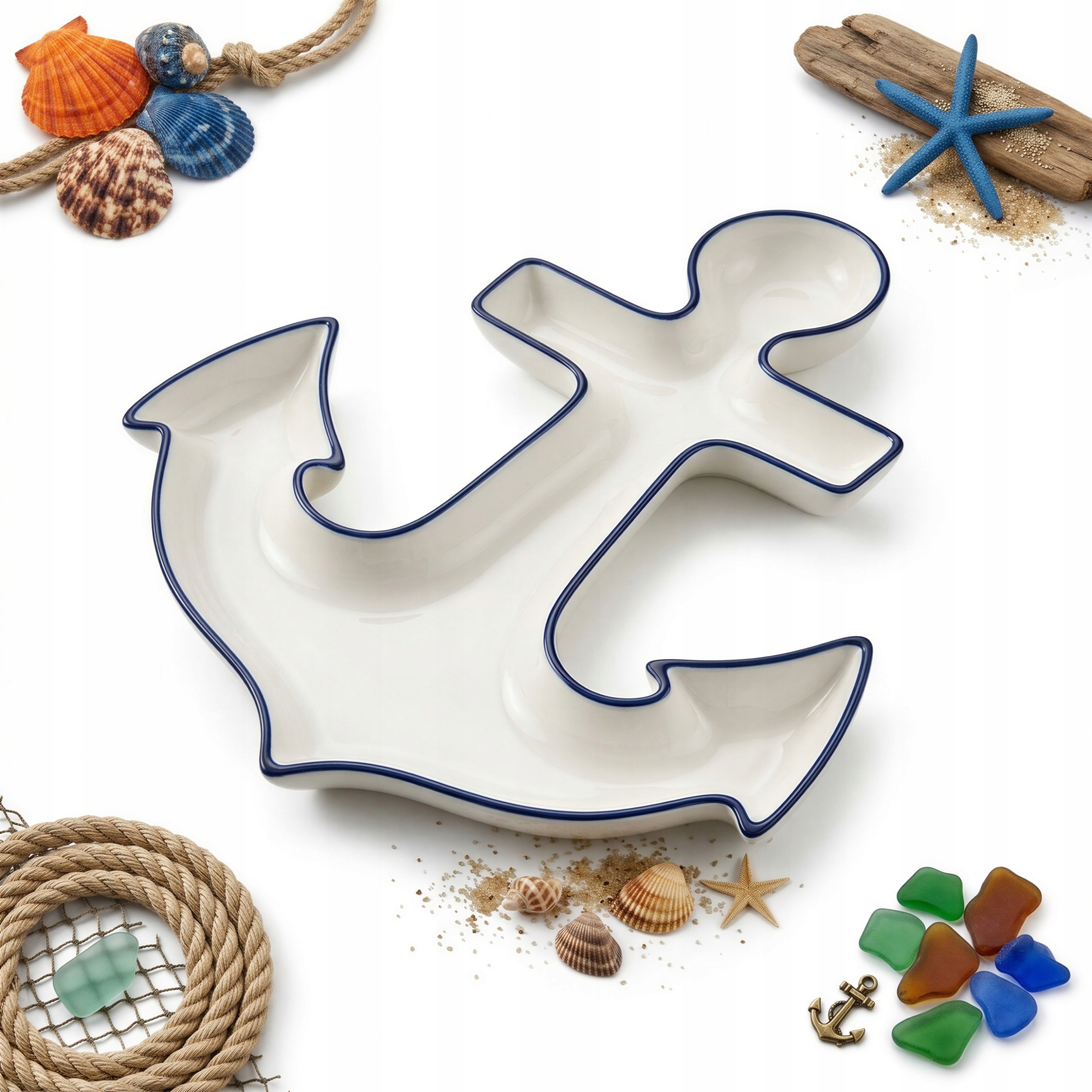 Podnos Keramická Miska Talíř Na Servírování Občerstvení 33 CM Kotva