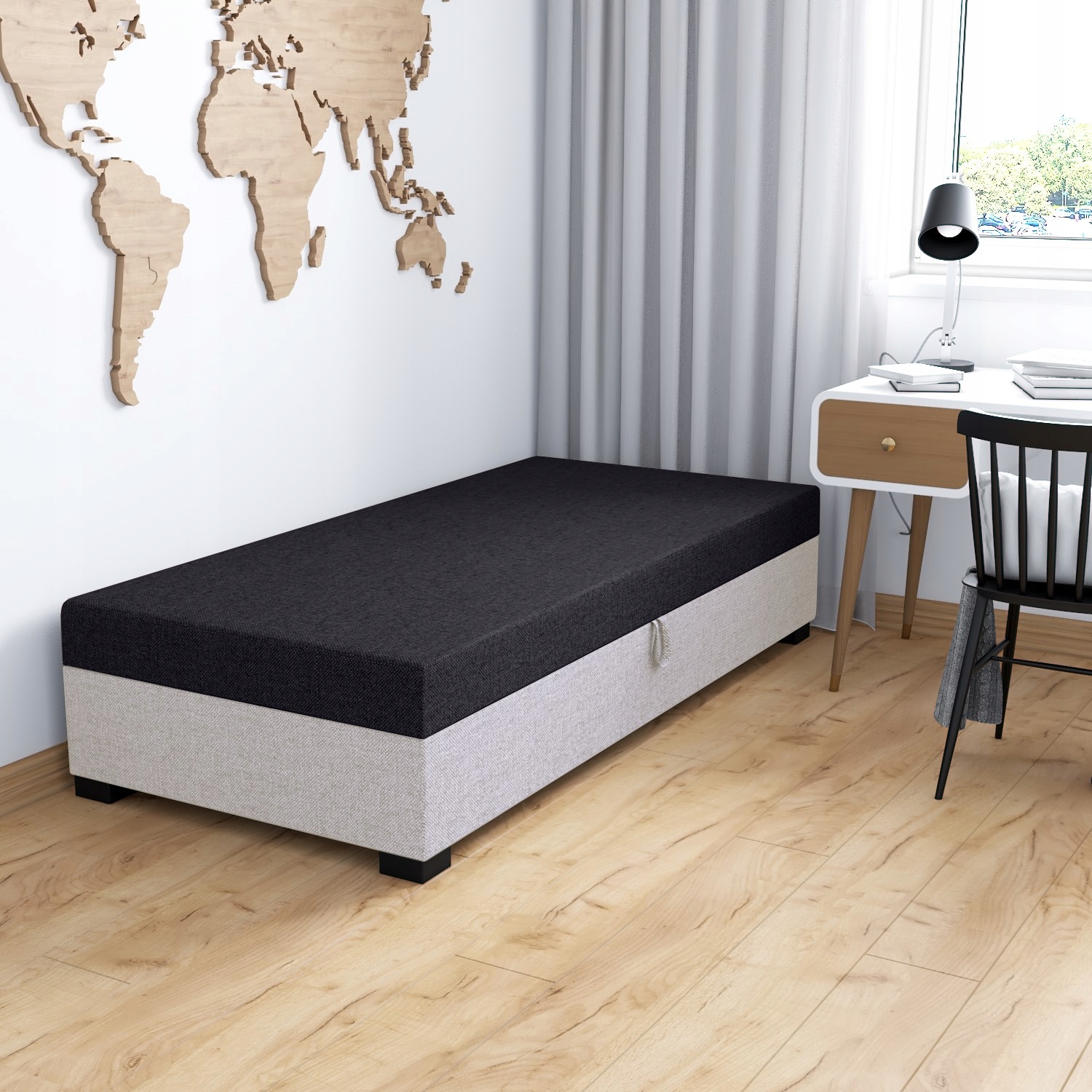 Pohovka s úložným prostorem Jednolůžko Iwo 80x195