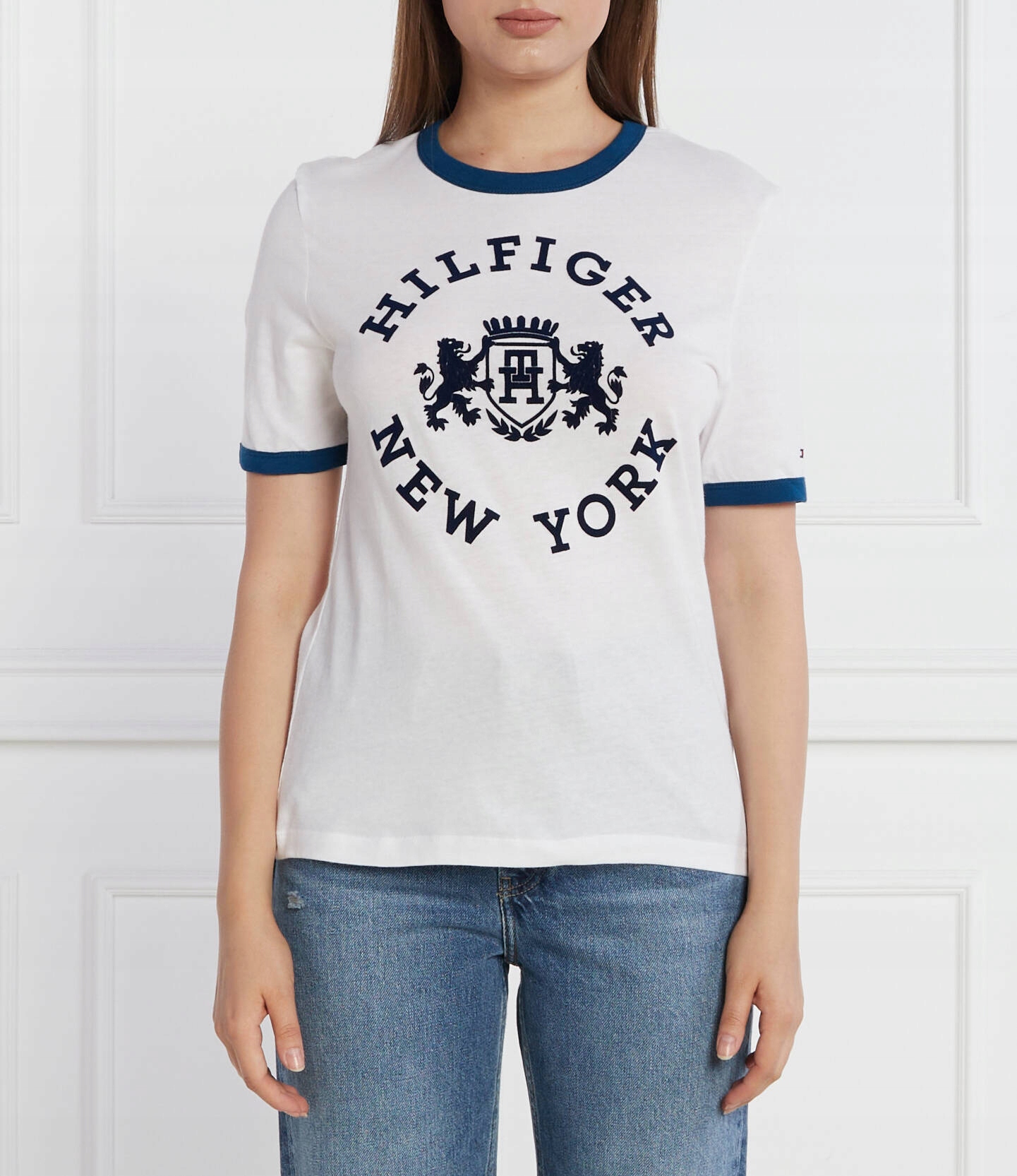 Tommy Hilfiger dámské tričko, bílé, S